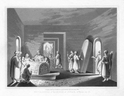 Gravene til Judas konger. 2 Krøniker, 32.33, 1830 av J. Clarke