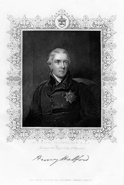 Sir Henry Halford, britisk lege, 1800-tallet. av J. Cochran