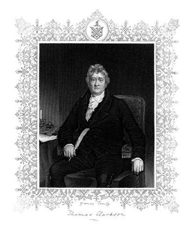 Thomas Clarkson , engelsk politiker og anti-slaverikampanje, 1800-tallet. av J. Cochran