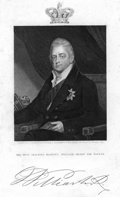 William IV av Storbritannia, 1800-tallet. av J. Cochran