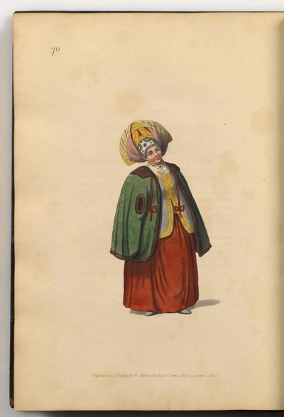 Handelskone til Kaluga Fra: The Costumes Of The Russian Empire, 1803 av J. Dadley