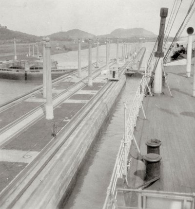 SS Orbita, Panamakanalen, Panama, 1900-tallet av J. Dearden Holmes