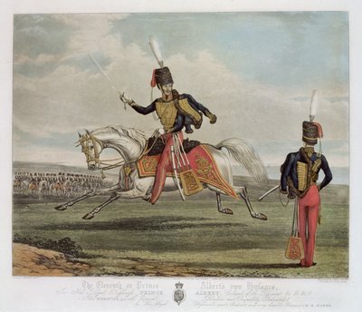 The Eleventh, eller Prince Alberts, Husars, gravert av Charles Hunt av J. Earp
