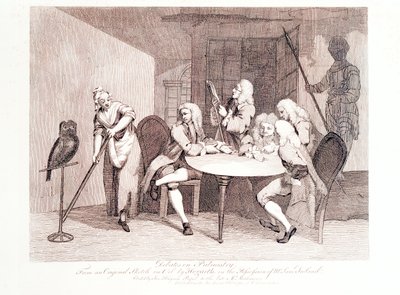 Debatter om palmistry, 1700-tallet av J Haynes