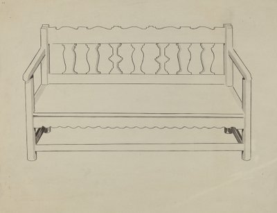Kirkebenk av J. Henry Marley