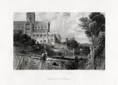 Glasgow Cathedral, Skottland, 1800-tallet av J. Horsburgh