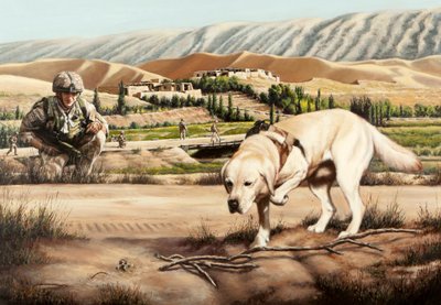 Funnet, ikke hent, 2000–2010 (olje på lerret) av J Hugh L Beattie