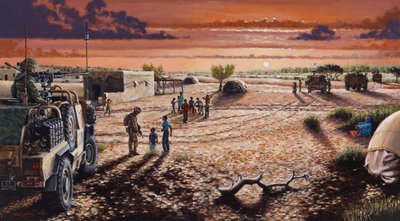 Mali Hamp;M, 2023 (olje på lerret) av J Hugh L Beattie