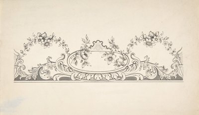Design for paneldekorasjon, 1828-40. av J Hulme