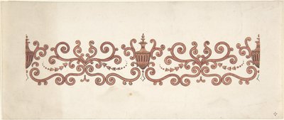 Design for paneldekorasjon, 1828-40. av J Hulme