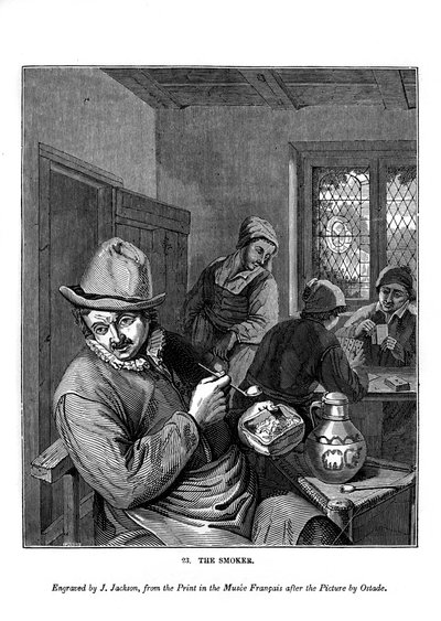 The Smoker, c1630-1680 1843. av J. Jackson