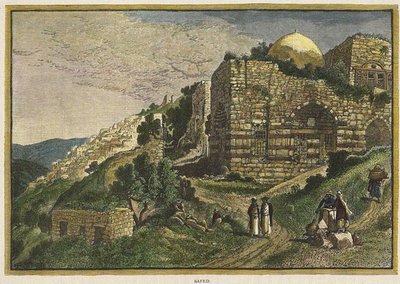 Safed. Fra: Pittoreske Palestina, Sinai og Egypt av J. Johnstone