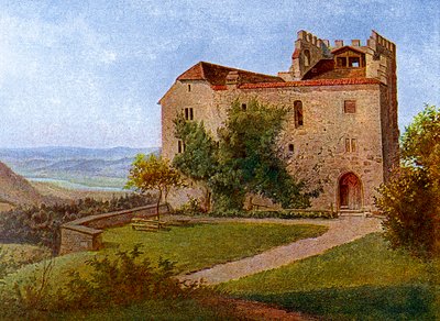Habsburg Castle, nær Aargau, Sveits, 1902-1903. av J Lange