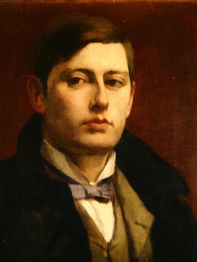 Portrett av Sir George Frampton (olje på lerret) av J. Latham