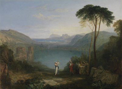 Lake Avernus: Aeneas and the Cumaean Sybil av Joseph Mallord William Turner