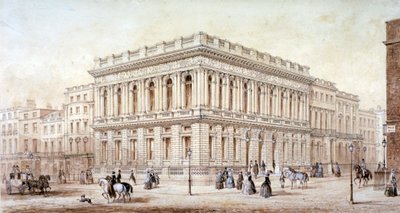 Utsikt over Army and Navy Club på Pall Mall, Westminster, London, c1853 av J Marchant