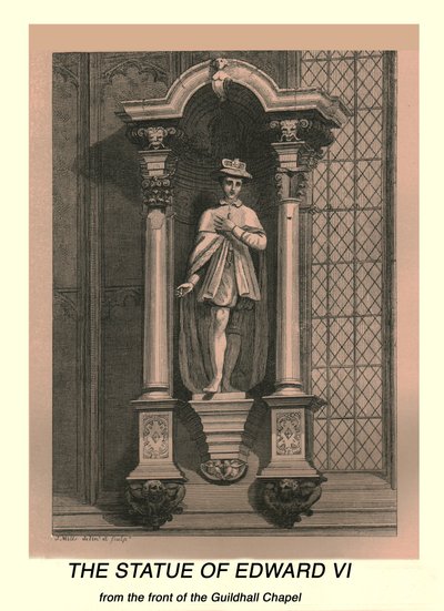 Statuen av Edward VI, 1886 av J Mills