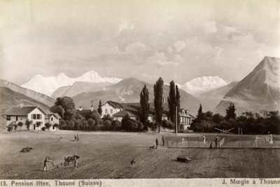 Pension Liten, Thun, Sveits, 1885. av J Moegle