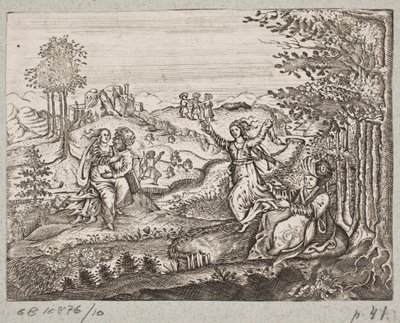 Illustrasjon til Adam Olearius, "Persisk Rosenthal av en genial poet Schich Saadi […]", Schleswig 1660 av J. Muller