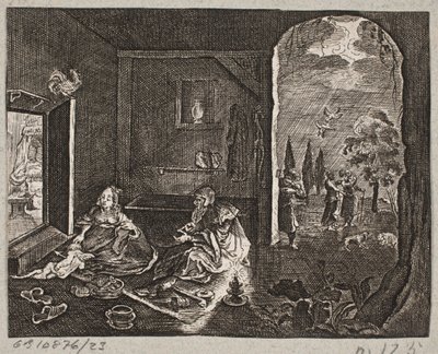 Illustrasjon til Adam Olearius, "Persisk Rosenthal av en genial poet Schich Saadi […]", Schleswig 1660 av J. Muller