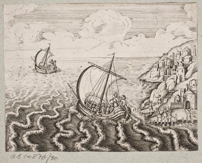 Illustrasjon til Adam Olearius, "Persisk Rosenthal av en genial poet Schich Saadi […]", Schleswig 1660 av J. Muller