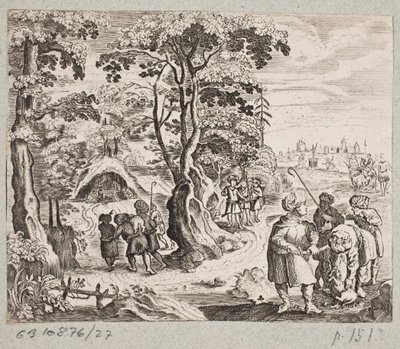 Illustrasjon til Adam Olearius, "Persisk Rosenthal av en genial poet Schich Saadi […]", Schleswig 1660 av J. Muller