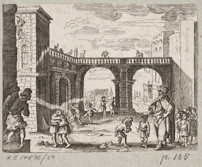 Illustrasjon til Adam Olearius, "Persisk Rosenthal av en genial poet Schich Saadi […]", Schleswig 1660 av J. Muller