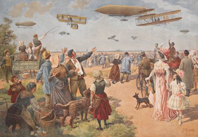 Luftutstillingen, ca. 1908. av J. Munier