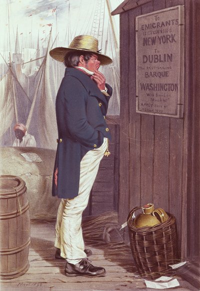 Homeward Bound, The Quay of New York, gravert av T.H.E. Mcguire, 1854 (se 189006) av J Nicol