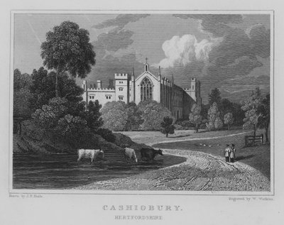 Cashiobury, Hertfordshire (gravering) av John Preston Neale