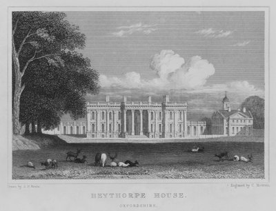 Heythorpe House, Oxfordshire (gravering) av John Preston Neale