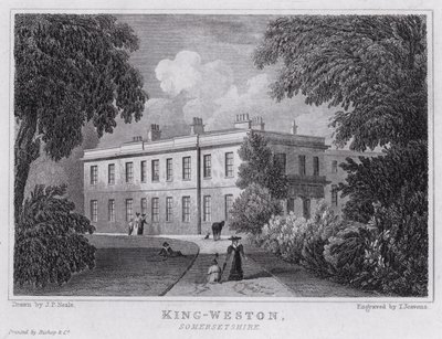 King-Weston, Somersetshire (gravering) av John Preston Neale