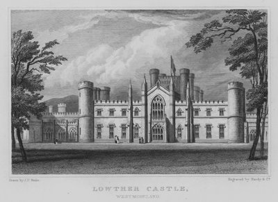 Lowther Castle, Westmoreland (gravering) av John Preston Neale