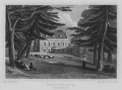 Offchurch, Warwickshire (gravering) av John Preston Neale