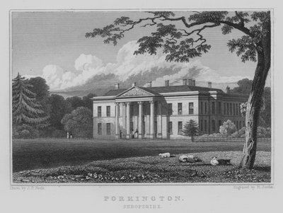 Porkington, Shropshire (gravering) av John Preston Neale