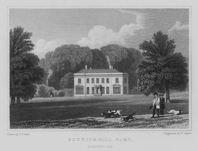 Sunning-Hill Park, Berkshire (gravering) av John Preston Neale