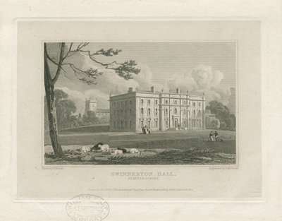 Swynnerton Hall: gravering, nd [c 1821] (trykk) av John Preston Neale
