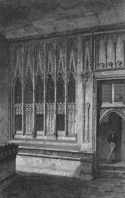 Den nedre lobbyen, House of Commons (gravering) av John Preston Neale
