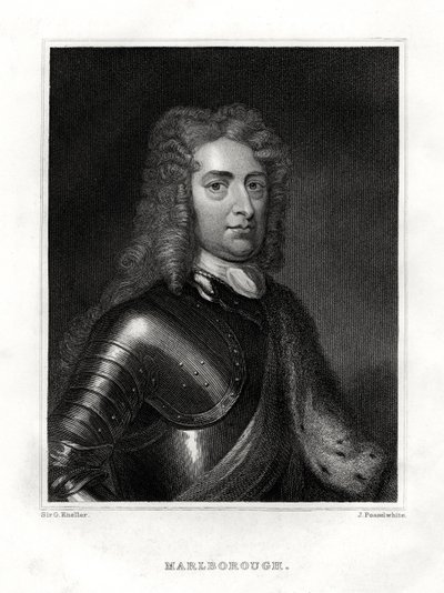John Churchill, hertugen av Marlborough, engelsk soldat, 1860 av J. Posselwhite