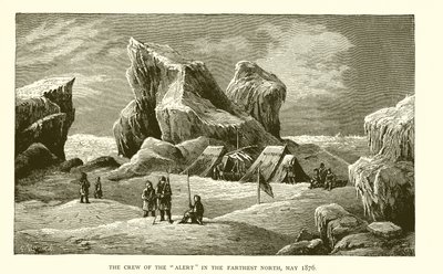 Mannskapet på Alert lengst nord, mai 1876 av J. R. Sinclair