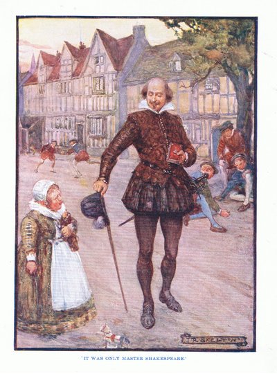 Det var bare mester Shakespeare, fra English Literature pub.av T C & EC Jack, ca. 1920 av J. R. Skelton
