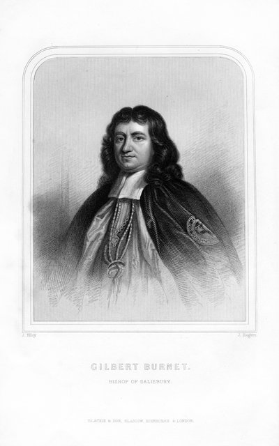 Gilbert Burnet , skotsk teolog og historiker, 1870 av J. Rogers