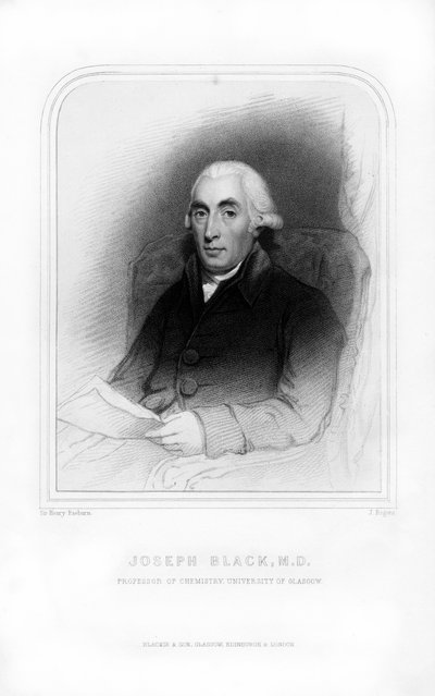 Joseph Black , skotsk fysiker og kjemiker, 1870. av J. Rogers