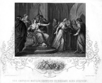 Keiserinne Matilda nektet å løslate kong Stephen, 1141 av J. Rogers