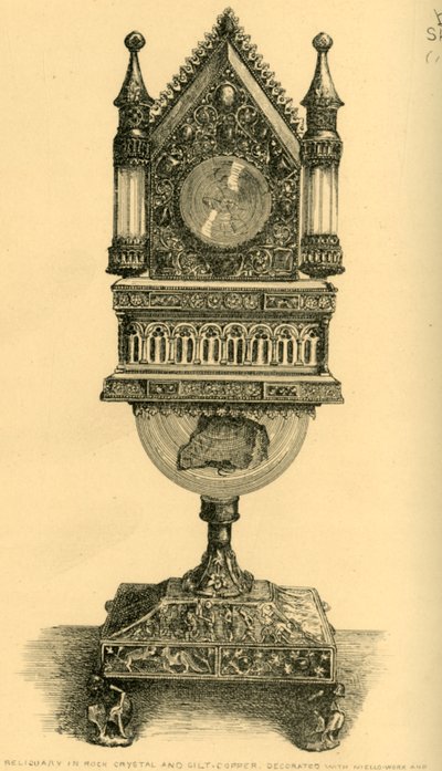 Relikvieskrin, tidlig på 1200-tallet, 1881. av J. S. Goepel