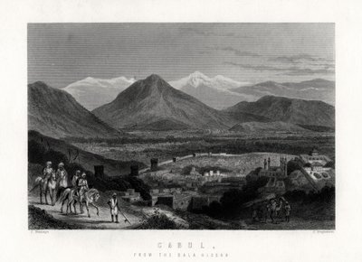 Cabul, fra Bala Hissar, 1883 av J. Stephenson