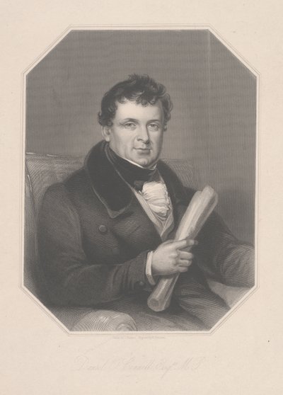 Daniel O'Connell, gravert av H. Robinson av J. Stewart