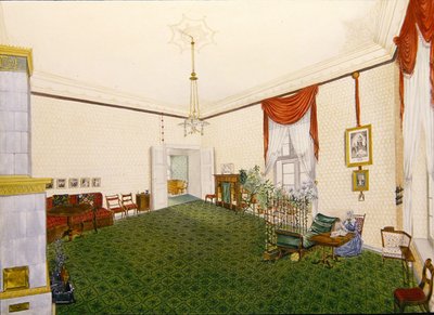 Stue i Schloss Ballenstedt i Saxe-Anhalt av J. Willing