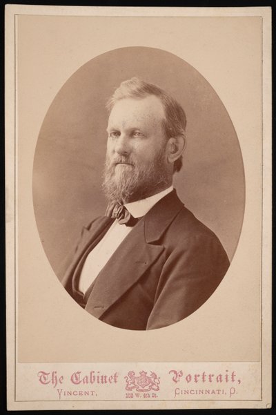 Portrett av J.H. White, mellom 1874 og 1881. av J and W Vincent