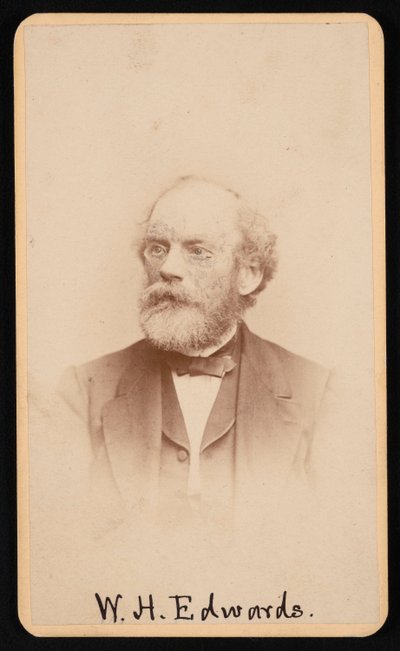 Portrett av William Henry Edwards 1822-1909, ca 1870-1880-tallet. av J and W Vincent